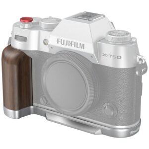 FUJIFILM X-T50 - SmallRig 4735 L-Shape srebrny grip z drewnianych uchwytem do FUJIFILM X-T50