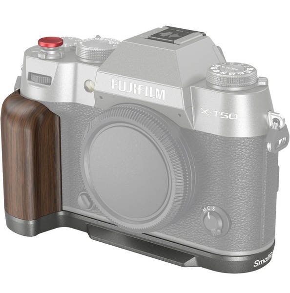 FUJIFILM X-T50 - SmallRig 4736 L-Shape grafitowy grip z drewnianych uchwytem do FUJIFILM X-T50