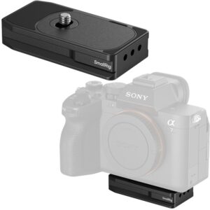 SmallRig 5422 Arca-Swiss Płytka montażowa, śledząca AirTag + SmartTag2 do aparatów CANON, NIKON, PANASONIC, SONY, LEICA, HASSELBLAT
