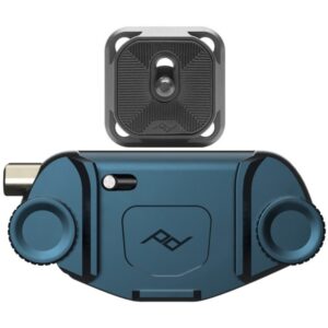 PEAK DESIGN Capture V3 Ocean, Uchwyt NIEBIESKI z płytką STANDARD v3 do aparatów + LAMPKA LED