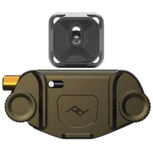 PEAK DESIGN Capture V3 Kelp, Uchwyt OLIWKOWY z płytką STANDARD v3 do aparatów + LAMPKA LED