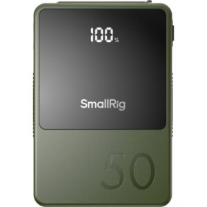 SmallRig 4872 V-Mount Battery Mini VB50, akumulator V-mount 3400 mAh, zielony