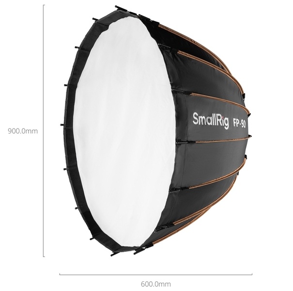 SmallRig 5395 FP-90 Quick-Setup, zestaw Softbox paraboliczny 90x60cm z 2 dyfuzorami i gridem