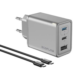 ECOFLOW GaN RAPID 65W Ładowarka sieciowa 65W, 2x USB-C + USB-A