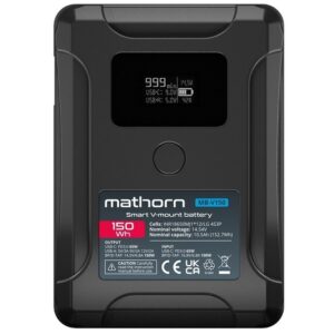 MATHORN MB-V150 V-mount, Akumulator 10500mAh PD65W OLED USB-C 150Wh