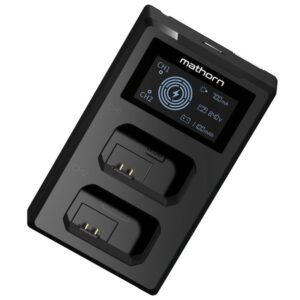 MATHORN MBC-D125 USB-C Ładowarka dwukanałowa z wyświetlaczem LED do SONY NP-BX1 GWARANCJA 3 LATA
