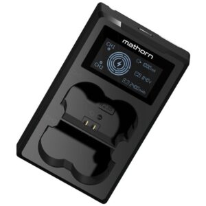 MATHORN MBC-D151 USB-C Ładowarka dwukanałowa z wyświetlaczem LED do PANASONIC DMW-BLC12 GWARANCJA 3 LATA