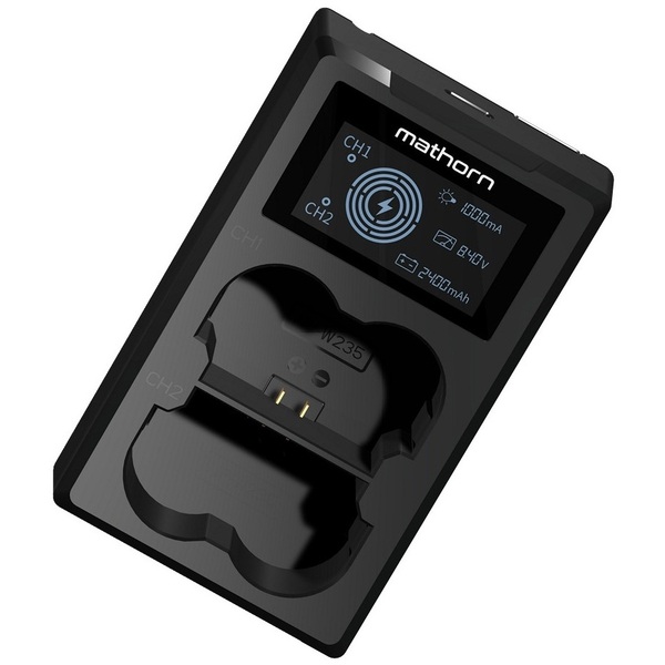 MATHORN MBC-D151 USB-C Ładowarka dwukanałowa z wyświetlaczem LED do PANASONIC DMW-BLC12 GWARANCJA 3 LATA