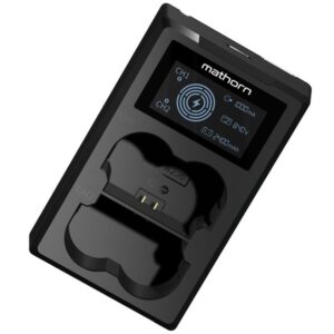 MATHORN MBC-D250 USB-C Ładowarka dwukanałowa z wyświetlaczem LED do PANASONIC DMW-BLK22 GWARANCJA 3 LATA