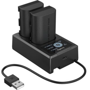 SmallRig 5409 CANON zestaw LP-E6P - 2szt Akumulator LP-E6P 2520mAh + Ładowarka zewnętrzna na 2 aku do aparatów CANON