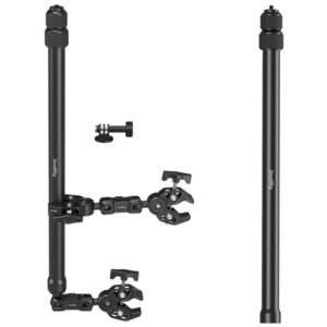 SmallRig 5459 zestaw: wysięgnik + uchwyt, zaciski do roweru, motocykla do uniwersalnego montażu kamer sportowych i 360