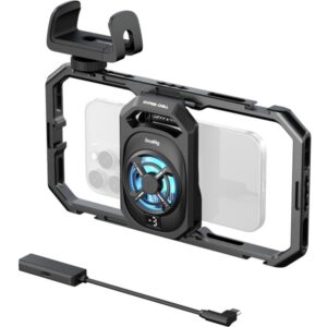 SmallRig 5275 klatka zestaw do telefonu z chłodzeniem do nagrywania i transmisji, adapter Audio i zasilania