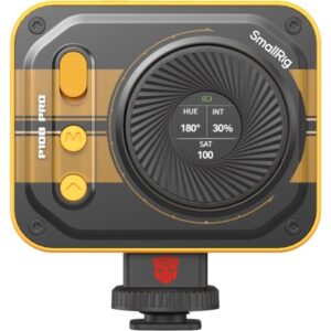SmallRig 5511 Vibe P108 PRO mini LED Video Light BumbleBee Edition, lampa LED RGB, wbudowany aku 1500mAh, 2500-6500K