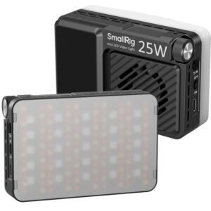 SmallRig 5357 RM 25C mini LED Video Light, lampa LED RGB 2500K–10000K z wbudowanym aku 3100mAh