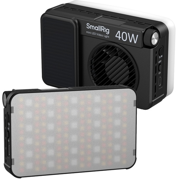 SmallRig 5359 RM 40 C mini LED RGB Video Light, lampa LED 2500K–10000K z wbudowanym aku 4800mAh