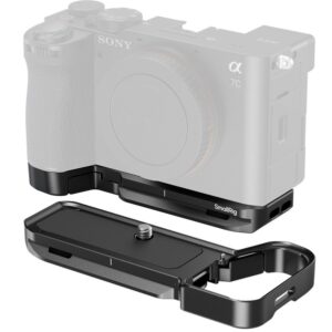 SONY A7C II, A7CR - SmallRig 5481 czarna, bazowa, dolna płytka montażowa z gniazdem Airtag do SONY A7CII, A7 CR