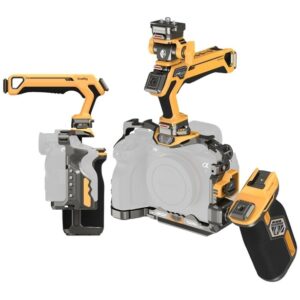 SONY A7RV, A7IV, A7SIII - SmallRig 5518 BumbleBee Edition, prof. zestaw do foto i filmowania, klatka z uchwytami i zaciskami do SONY A7R V, A7 IV, A7S III