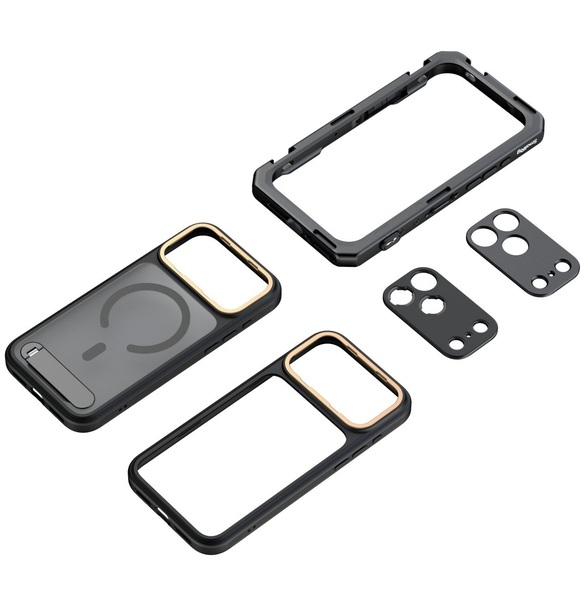 SmallRig 5542 wersja Flagowa czarne Etui, klatka do telefonu iPhone 17 PRO