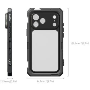 SmallRig 5545 wersja Basic czarne Etui, klatka do telefonu iPhone 17 PRO