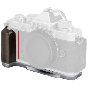 NIKON Zf - SmallRig 5707 L-shape, srebrny uchwyt, grip aluminiowy z drewnianym uchwytem do aparatu NIKON z f