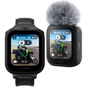 Insta360 GPS Preview Remote with Built-In Mic - Pilot GPS z wbudowanym mikrofonem + montaż na nadgarstku jak zegarek, do kamer Insta360