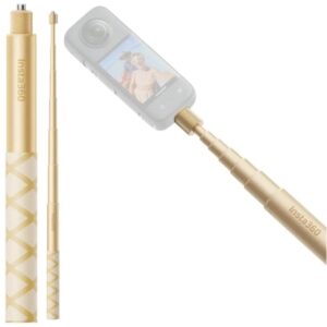 Insta360 Invisible Selfie Stick 23cm-114cm, ZŁOTY wysięgnik teleskopowy do Ace Pro 2, X5, X4, GO 3S, Ace Pro, Ace, GO 3, X3, ONE RS i inne