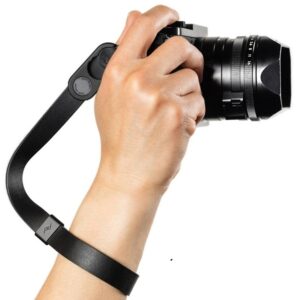 PEAK DESIGN Cuff Leather Black, Czarny, Skórzany pasek na nadgarstek do aparatu + VOUCHER 5%