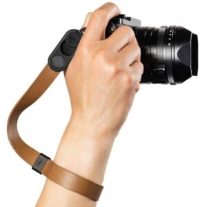 PEAK DESIGN Cuff Leather Tan, Brązowy, Skórzany pasek na nadgarstek do aparatu + VOUCHER 5%