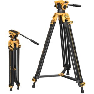 SMALLRIG 5523 Heavy-Duty + Fluid Head AD-01 BumbleBee Edition, statyw z głowicą VIDEO