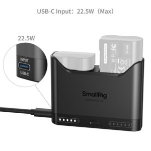 SmallRig 5491 podwójna ładowarka do akumulatorów EN-EL15c do NIKON