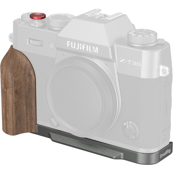 SmallRig 5668 L-shape, grafitowy uchwyt, grip aluminiowy z drewnianym uchwytem do aparatów FUJIFILM X-T30, X-T30 II, X-T30 III