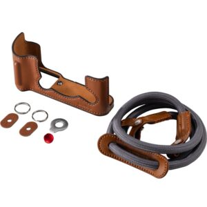 SmallRig 5670 brązowe Skórzane półetui z paskiem do aparatów FUJIFILM X-T30, X-T30 II, X-T30 III
