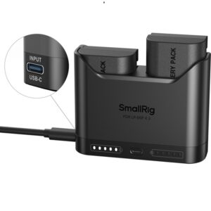 SmallRig 5485 zestaw: podwójna TURBO ładowarka + 2 Akumulatory LP-E6P do CANON