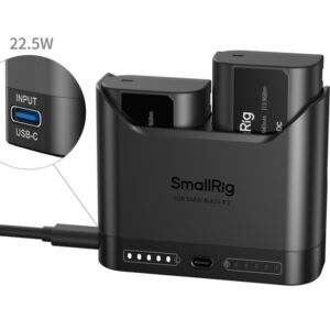 SmallRig 5487 zestaw: podwójna TURBO ładowarka + 2 Akumulatory DMW-BLK22 do PANASONIC