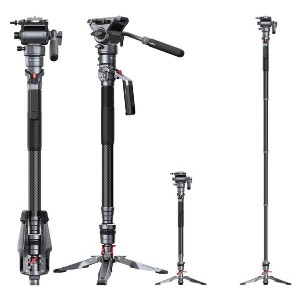SMALLRIG 5565 karbonowy statyw, MONOPOD z głowicą VIDEO