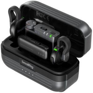 SmallRig 5714 S70-A Czarny All-in-One (2 TX + 2 RX + etui ładujące) System mikrofonów bezprzewodowych, 2 nadajniki