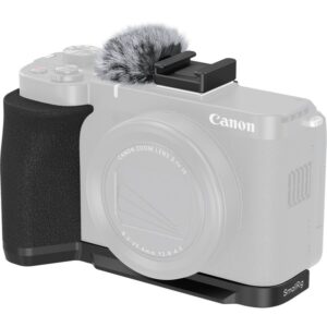 SmallRig 5808 czarna Płytka montażowa w kształcie litery L z uchwytem do aparatu CANON PowerShot V1