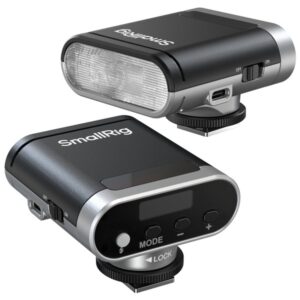 SmallRig 5818 RS20 srebrna, Kieszonkowa lampa błyskowa, wbudowany aku 2000mAh