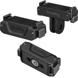 SmallRig 5918 Dwukierunkowy adapter składany QR z mocowaniem 2-punktowym i otworem gwintowanym 1/4"-20