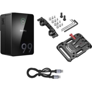 SmallRig 5047 zestaw: 4292 VB99 PRO akumulator V-mount 6800 mAh + 3016 płytka montażowa akumulatora