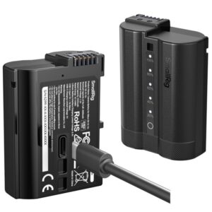 SmallRig 5299 EN-EL15c Akumulator z SZYBKIM ładowaniem USB-C, Wskaźnik naładowania LED, 2520mAh do aparatów NIKON