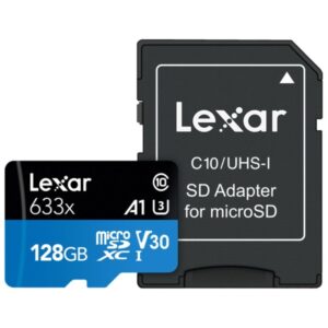 Karta pamięci LEXAR microSDXC 128GB 633x UHS-i 100MB/s C10 A1 U3 V30