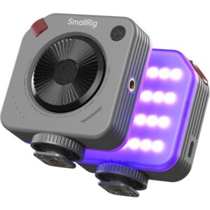 SmallRig 5821 P108 Neo mini LED Video Light szara (Nebula Grey) lampa LED z wbudowanym AKU 1500mAh, 2700K do 6500K