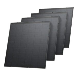 ECOFLOW Panel fotowoltaiczny 250W zestaw 4 szt, Sztywna konstrukcja, na DACHY, BALKONY, wymiary panela: 116cm × 116,5cm × 2cm