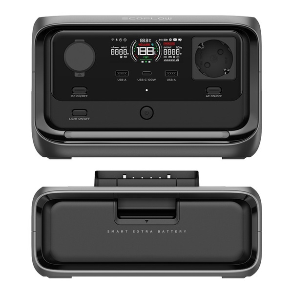 ECOFLOW RIVER 3 PLUS + bateria 286Wh, stacja zasilania 286Wh