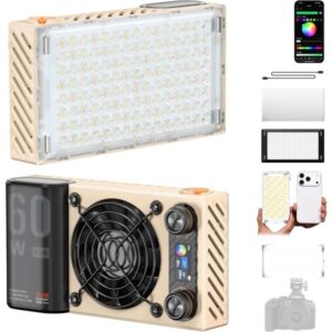 ZHIYUN LED Fiveray M60 ULTRA Lampa LED 60W, 2500–10000K, wbudowany aku, z dyfuzorem