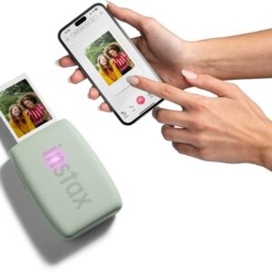 FUJIFILM INSTAX MINI LINK 3 Sage Green, Zielona, bezprzewodowa, natychmiastowa drukarka do smartfona na wkłady MINI