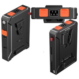 SmallRig 5653 Inteligentna płytka adaptera akumulatora V-Mount (wersja podstawowa), system zarządzania zasilaniem