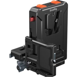 SmallRig 5899 Ineligentna Płytka montażowa akumulatora V-Mount kompatybilna z Arca-Swiss, system zarządzania zasilaniem