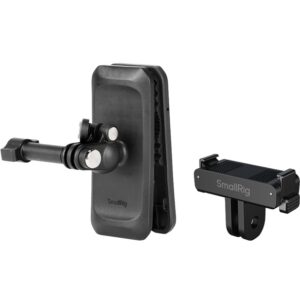 SmallRig 6307 Uchwyt, KLIPS na pasek plecaka, torby, głowica kulowa do kamer ze standardowym mocowaniem dwubolcowym np: DJI Osmo Action 6 / DJI Osmo Nano